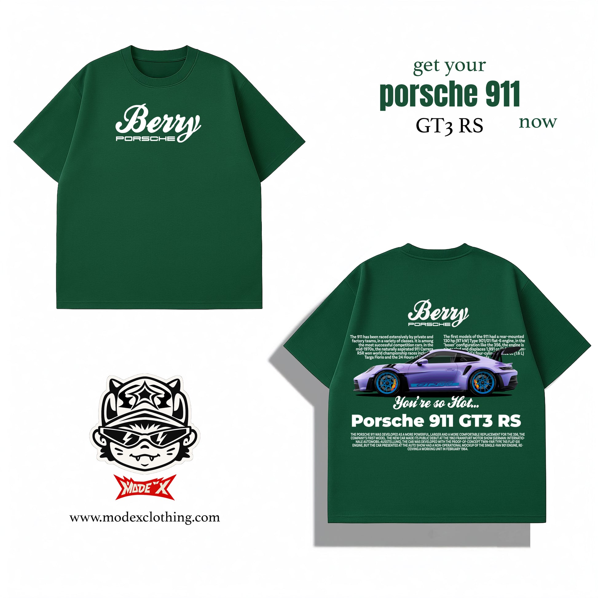 Berry Porsche 911 GT3 RS Tee