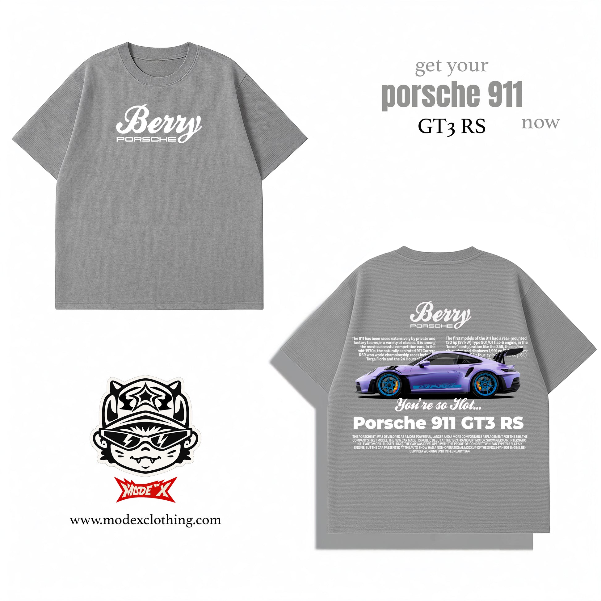 Berry Porsche 911 GT3 RS Tee