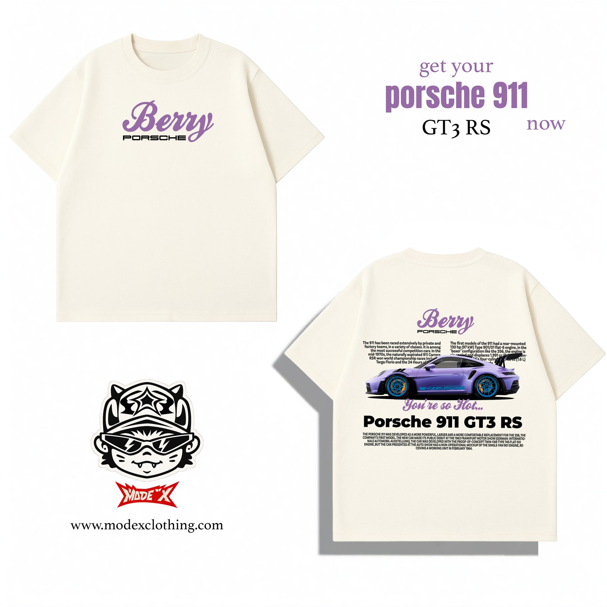 Berry Porsche 911 GT3 RS Tee