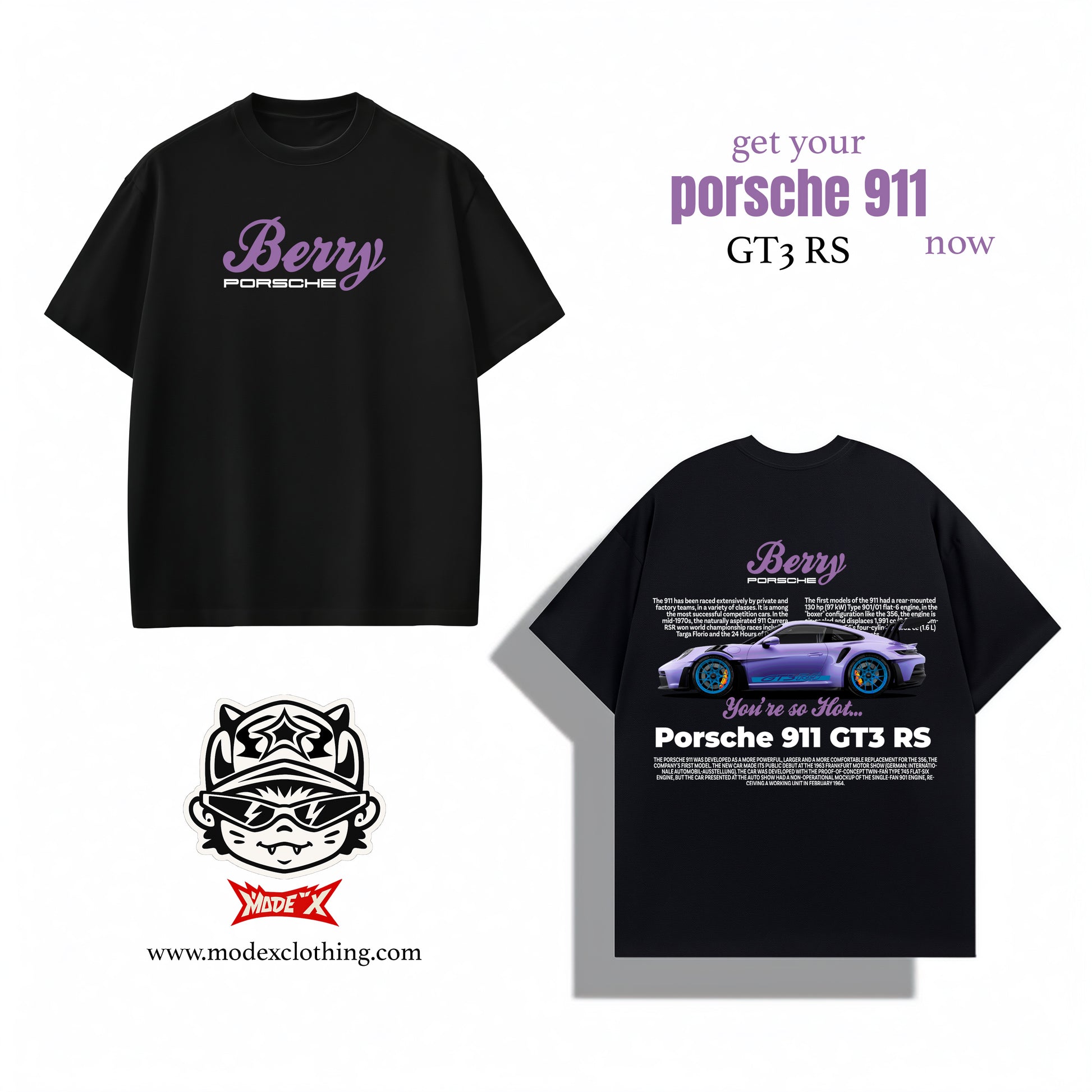Berry Porsche 911 GT3 RS Tee