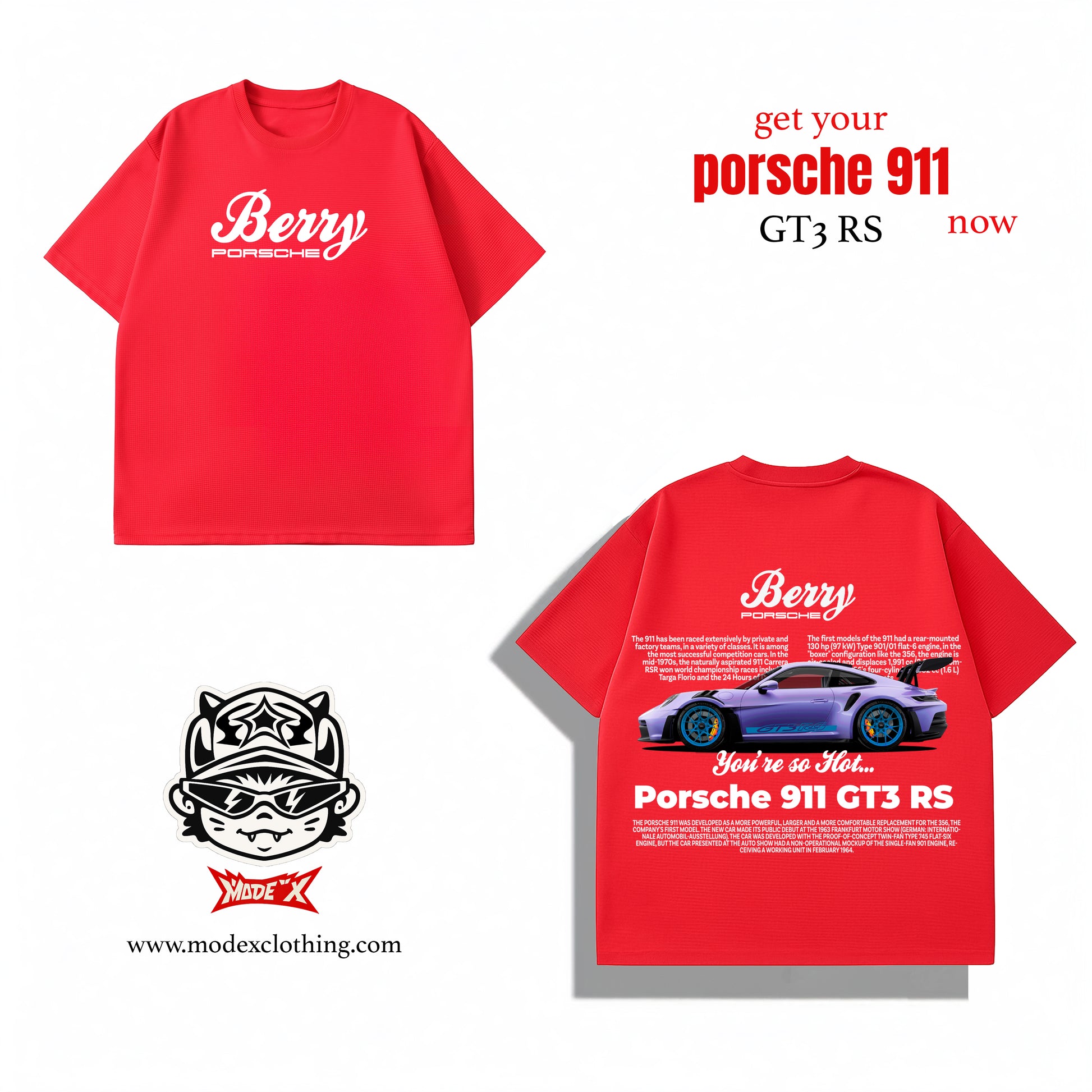 Berry Porsche 911 GT3 RS Tee